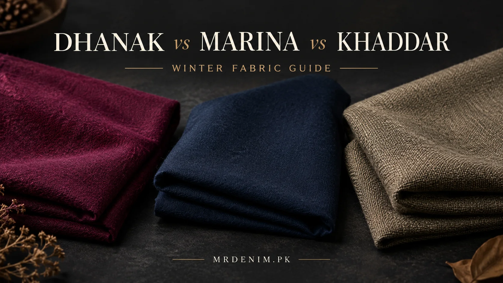 Dhanak vs Marina vs Khaddar — Sardiyon Ke Liye Kaunsa Fabric Best Hai?