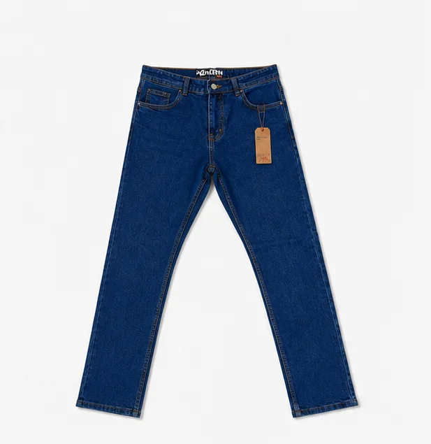 Men's Classic Dark Blue Straight Fit Jeans — alternate view