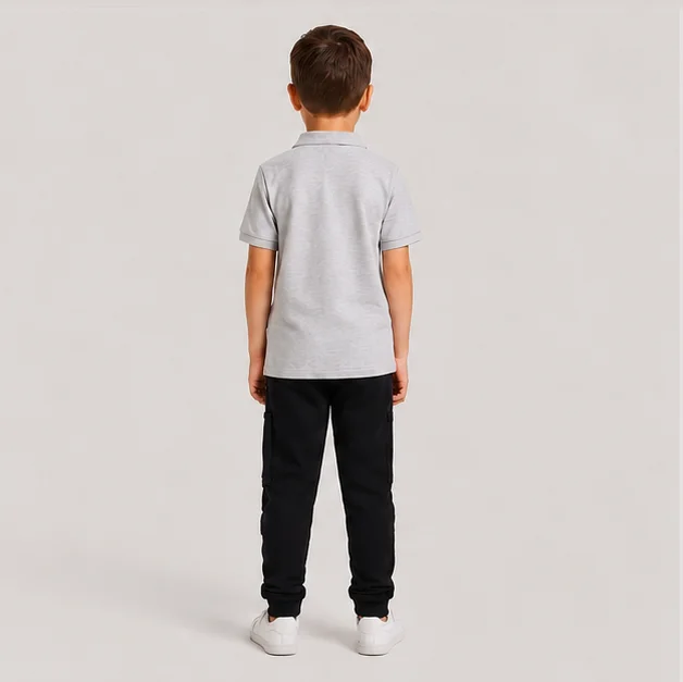 Mango Black Cargo Jogger Pants view 2