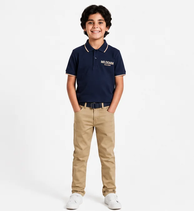 MR.DENIM Classic Khaki Chino Pants — alternate view