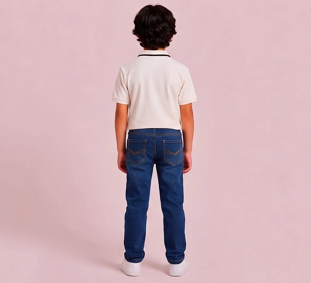 MR.DENIM Classic Dark Blue Straight Fit Jeans view 2