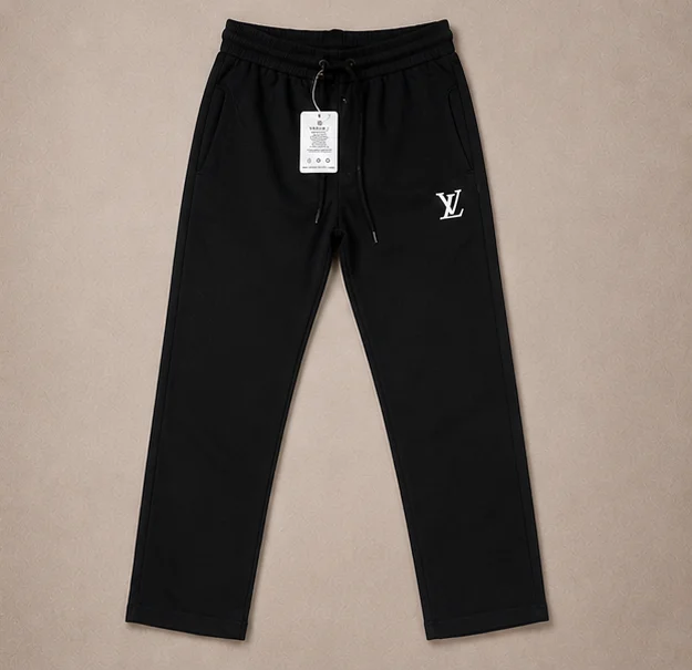 MR.DENIM Black Popcorn Fabric Trouser