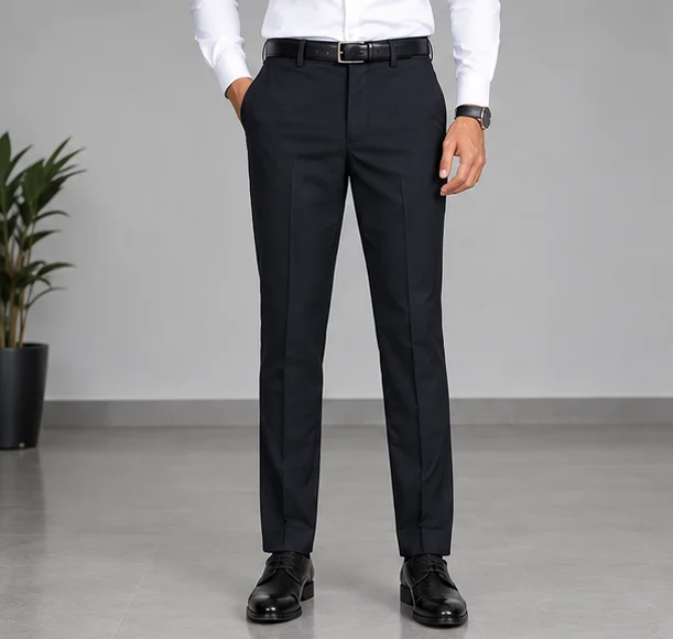 MR.DENIM Premium Black Dress Pants view 1