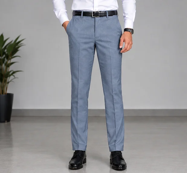 MR.DENIM Premium Steel Blue Dress Pants