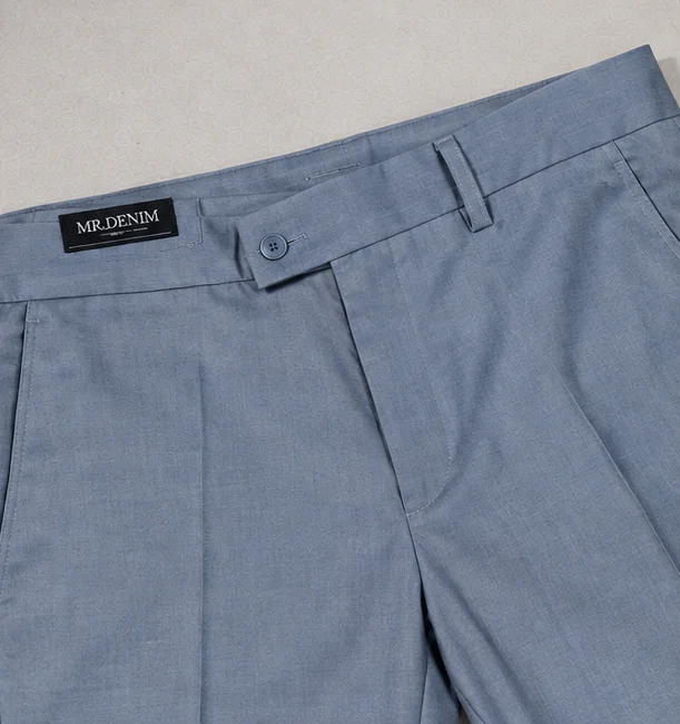 MR.DENIM Premium Steel Blue Dress Pants view 2