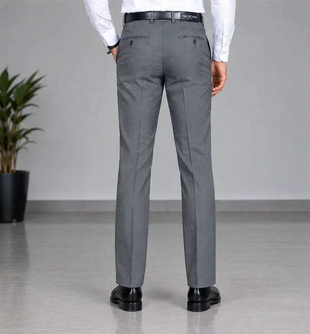MR.DENIM Premium Medium Grey Dress Pants view 3