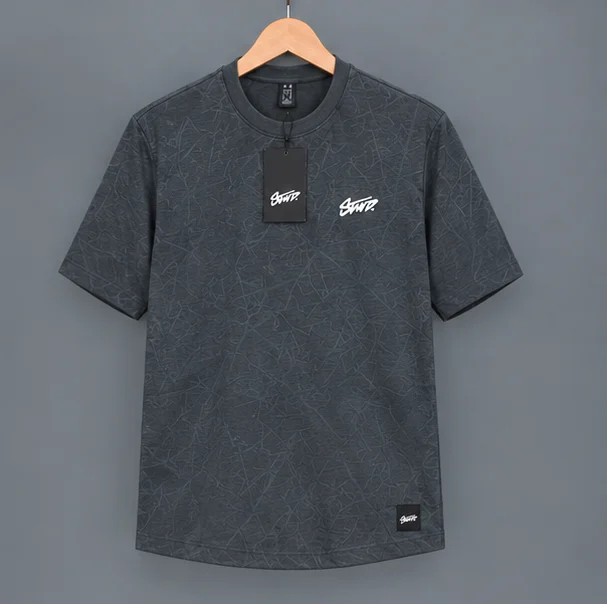 Premium Textured Charcoal Graphic T-Shirt