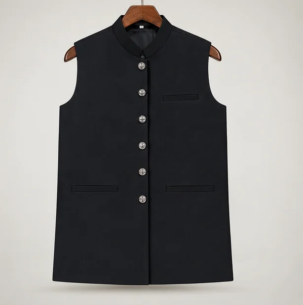 Premium Classic Black Waistcoat