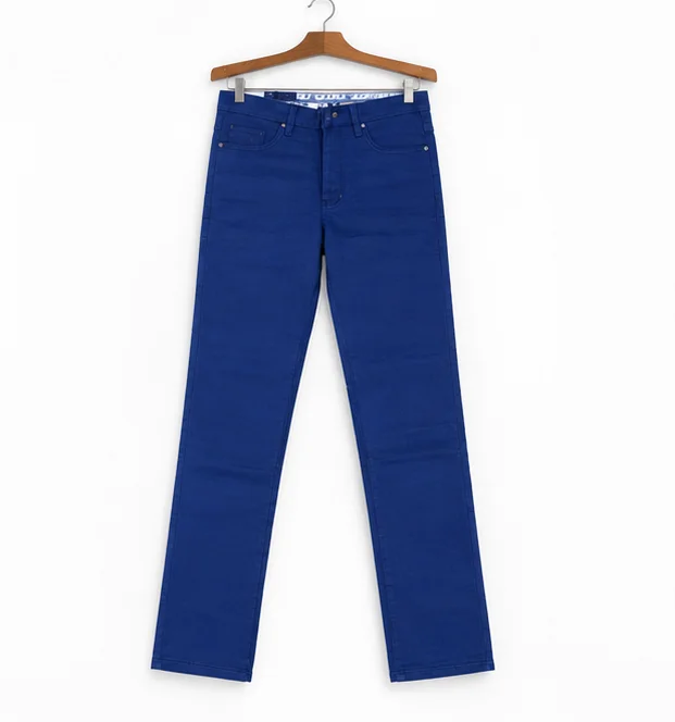 MR.DENIM Royal Blue Straight Fit Jeans