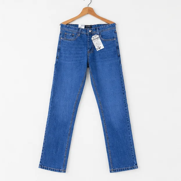 MR.DENIM Medium Blue Straight Fit Jeans view 1