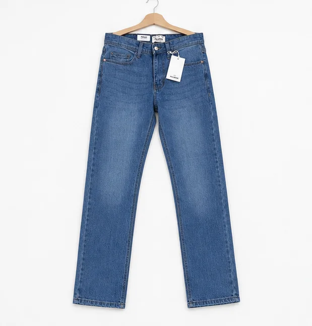 MR.DENIM Classic Medium Blue Straight Fit Jeans