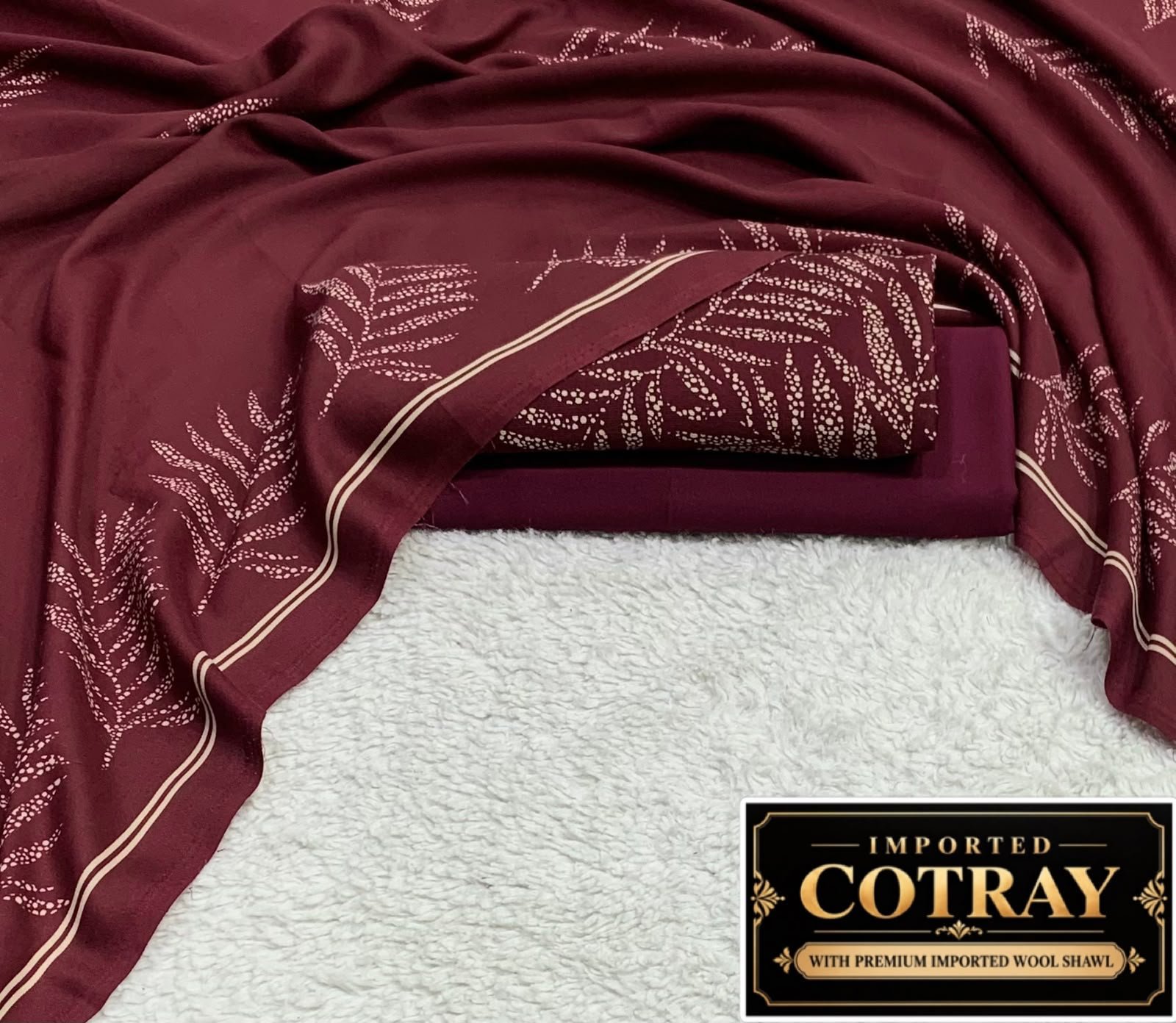 IT Original Imported Cotray 3PC – Maroon