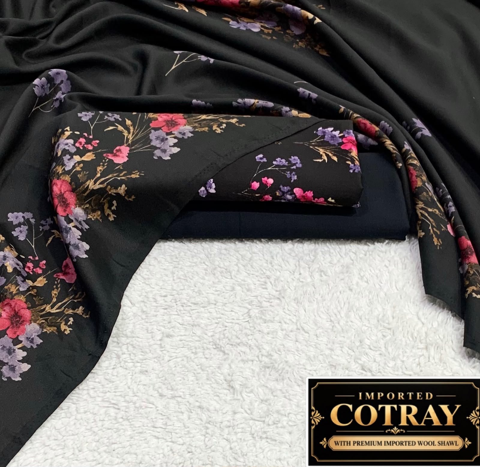 IT Original Imported Cotray 3PC – Black & Pink
