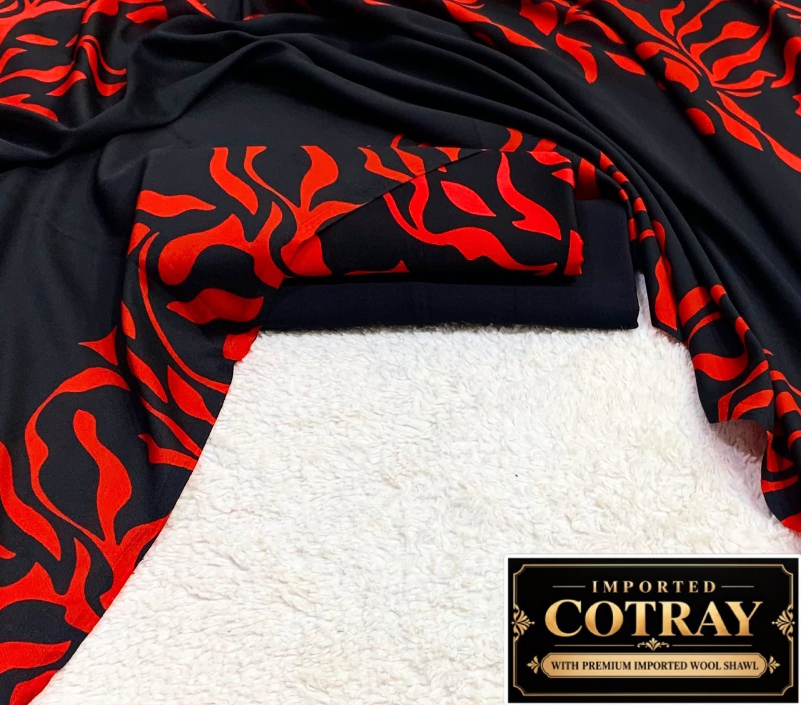 IT Original Imported Cotray 3PC – Black & Red