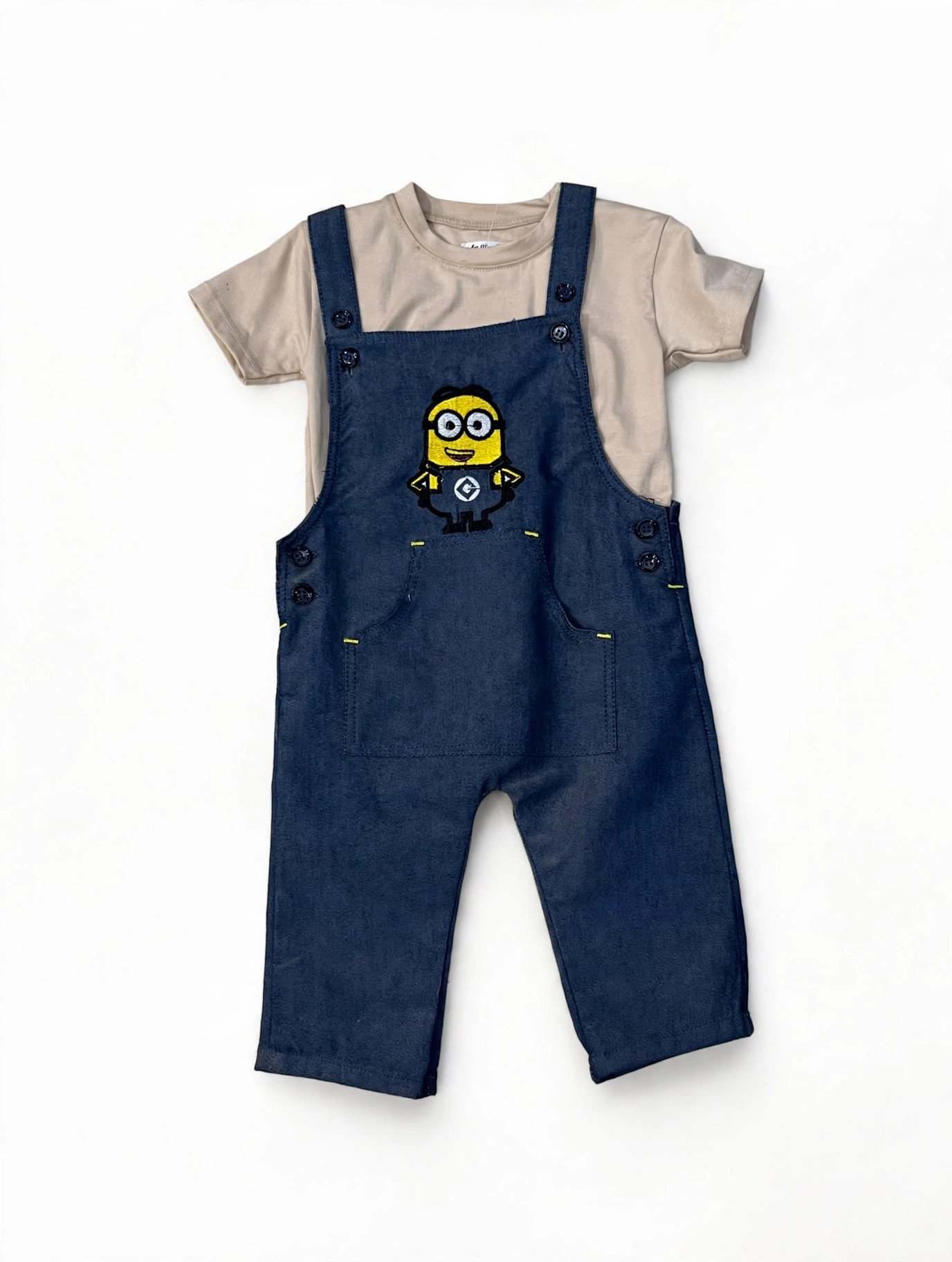 Baby Minion Denim Dungaree Set with T-Shirt – MR.DENIM